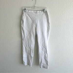 Spanx On-The-Go Ankle Slim Straight Pants in White Size Medium